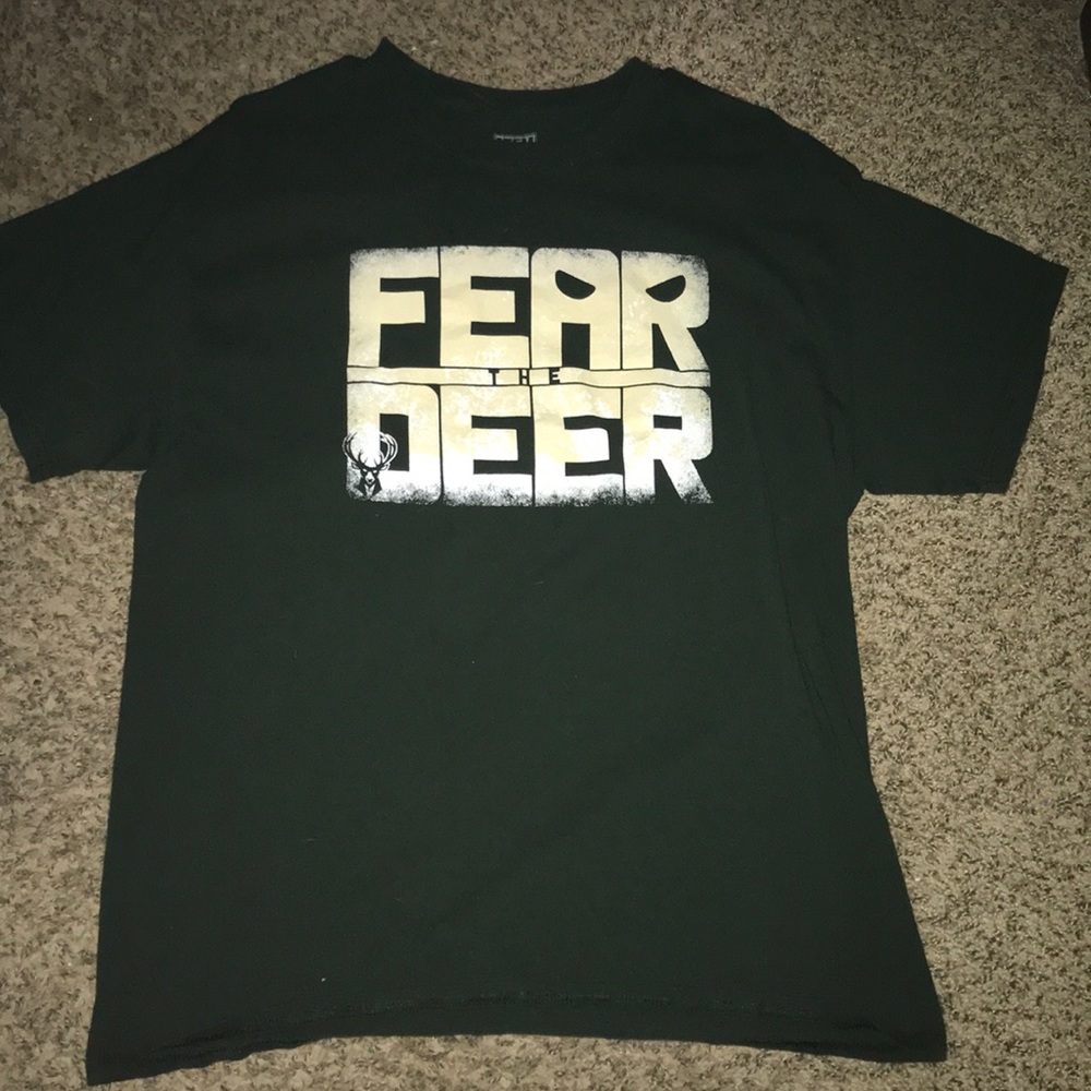 Forrest green Milwaukee Bucks shirt
